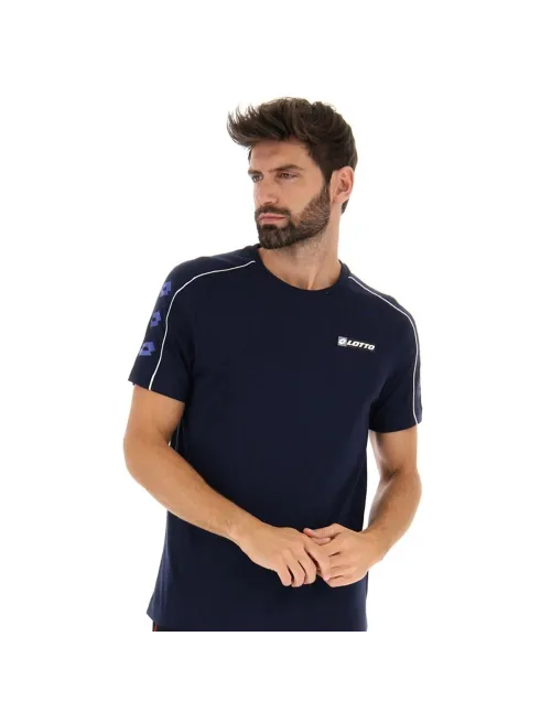 Camiseta Lotto Logo Viii Azul | Ofertas de pádel